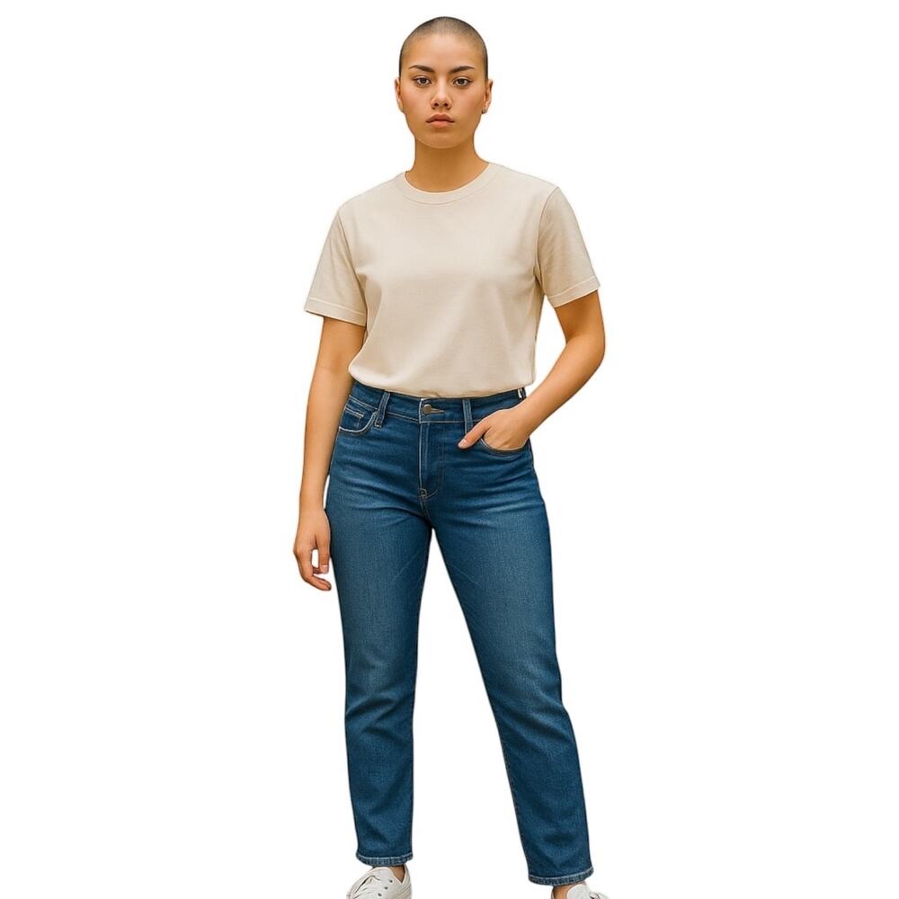 Tommy Hilfiger Women’s Adaptive Stretch Straight Jeans Magnetic Fly Size 33 Blue